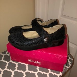 Women’s Allegria Shoes- Paloma Style Black Dazzler